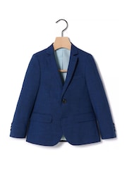 MOSS Blue Boys Slub Jacket - Image 1 of 1