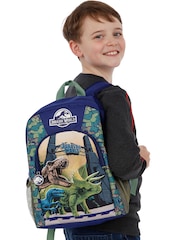 Character Blue Camouflage Disney Jurassic World Dinosaur Print Backpack - Image 1 of 8