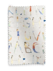 Voyage Natural Blackout Alphabet People Made to Measure Roller Blinds - Image 3 of 6