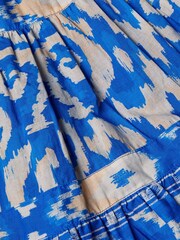 Monsoon Mini Me Blue Ikat Print Beach Dress - Image 3 of 3