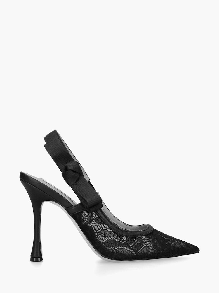 Steve Madden Black Brylie Black Lace Sandals - Image 1 of 4 Steve Madden Black Brylie Black Lace Sandals - Image 1 of 4