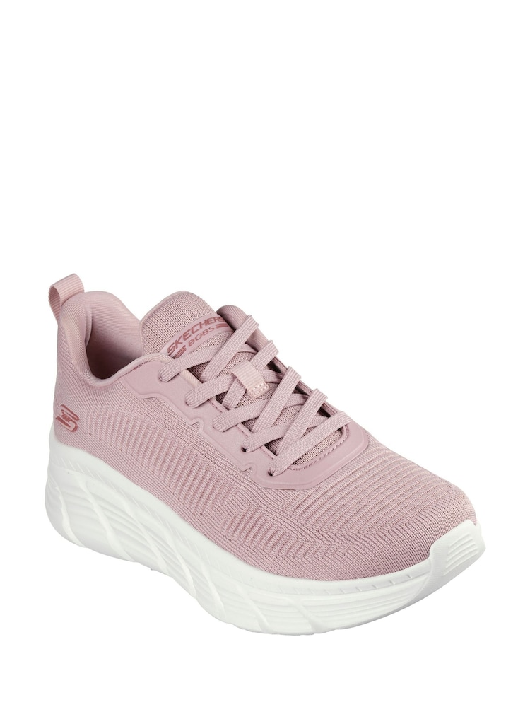 Skechers Womens Bobs B Flex Hi Flying Trainers Pink