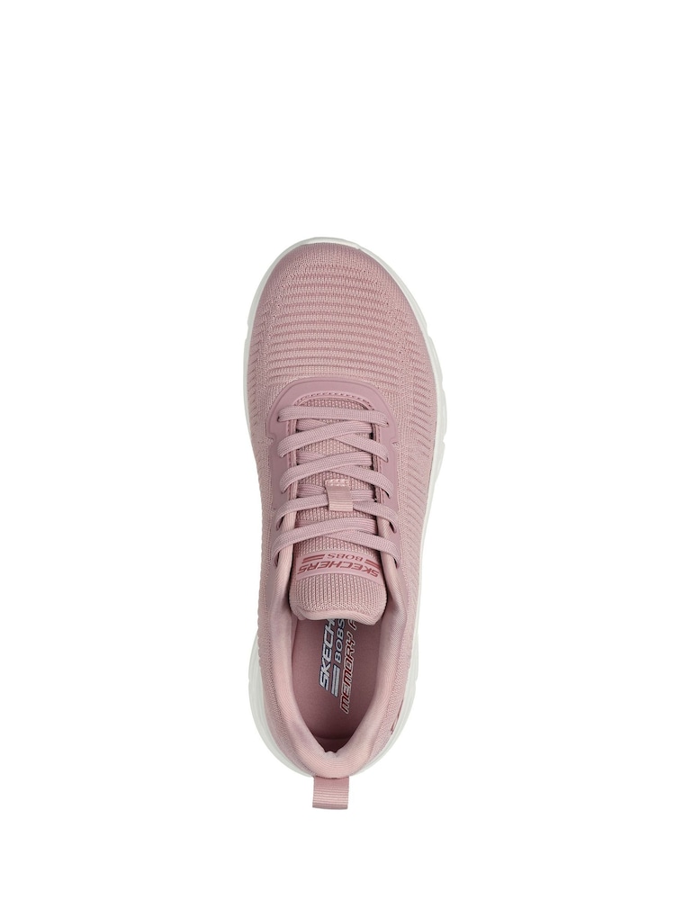 Skechers Pink Womens Bobs B Flex Hi Flying Trainers - Image 8 of 8