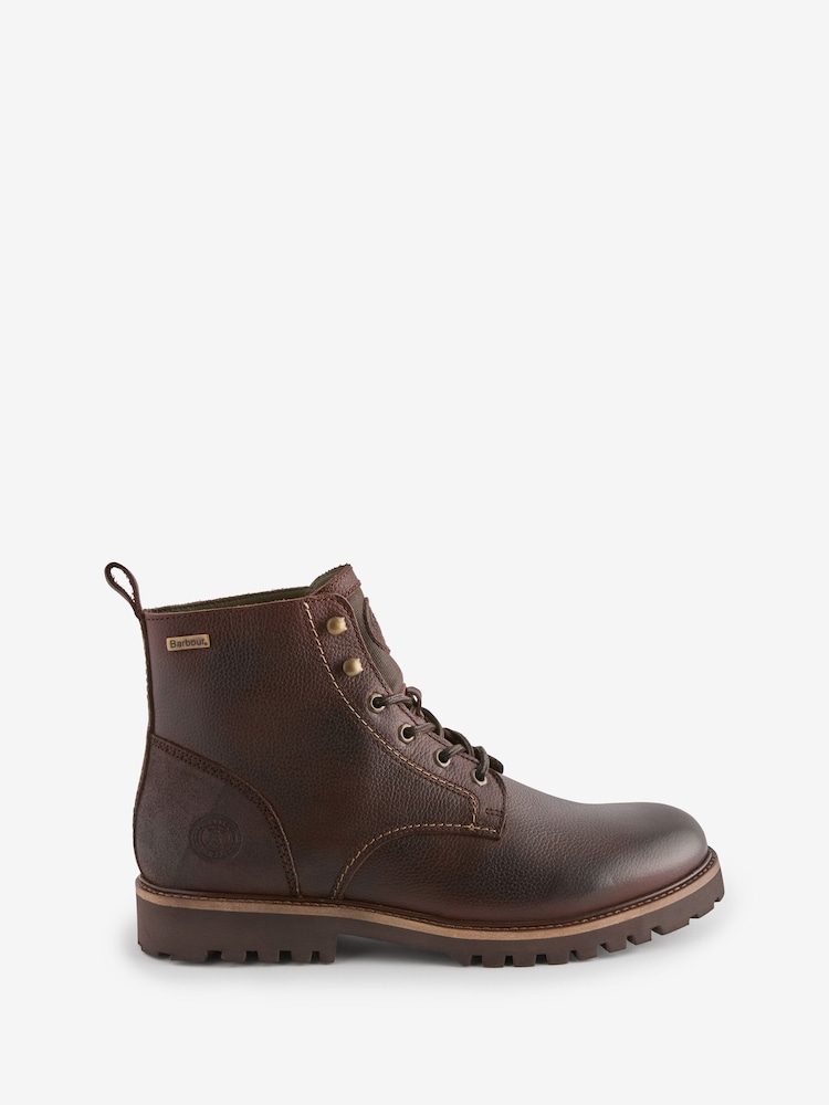 Barbour® Dark Brown Foggy Derby Boots - Image 1 of 6 Barbour® Dark Brown Foggy Derby Boots - Image 1 of 6