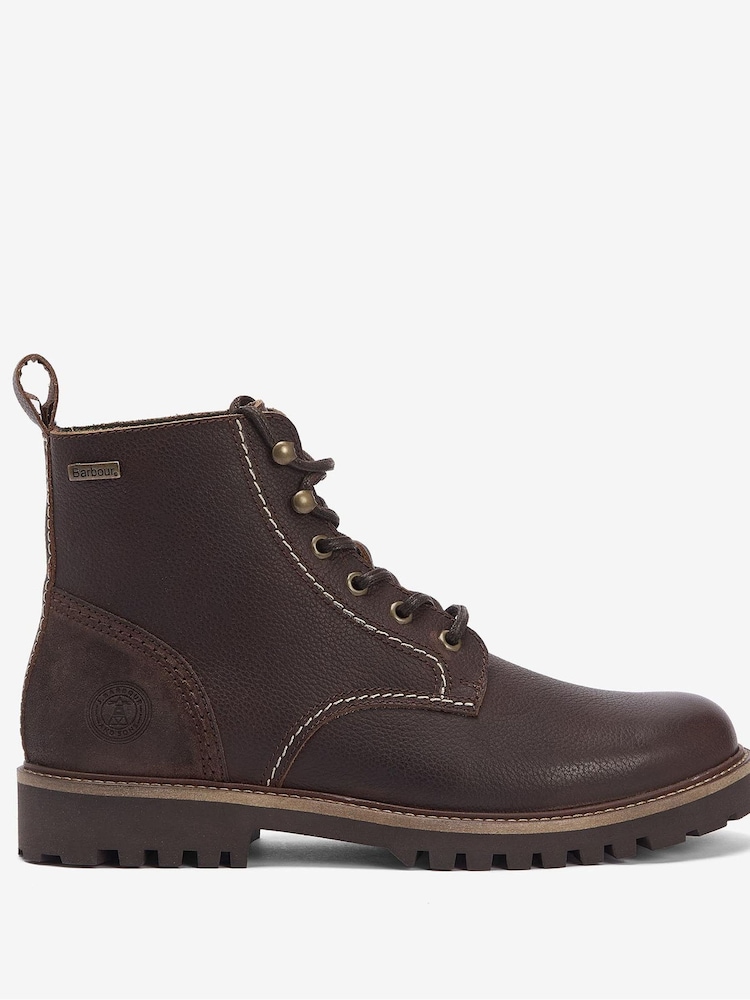 Barbour® Dark Brown Foggy Derby Boots - Image 2 of 6 Barbour® Dark Brown Foggy Derby Boots - Image 2 of 6