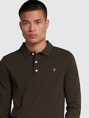 Grün - Farah Blanes Langärmeliges Polo-Shirt - Bild 4 von 5