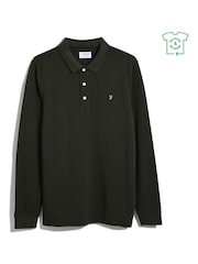 Grün - Farah Blanes Langärmeliges Polo-Shirt - Bild 5 von 5
