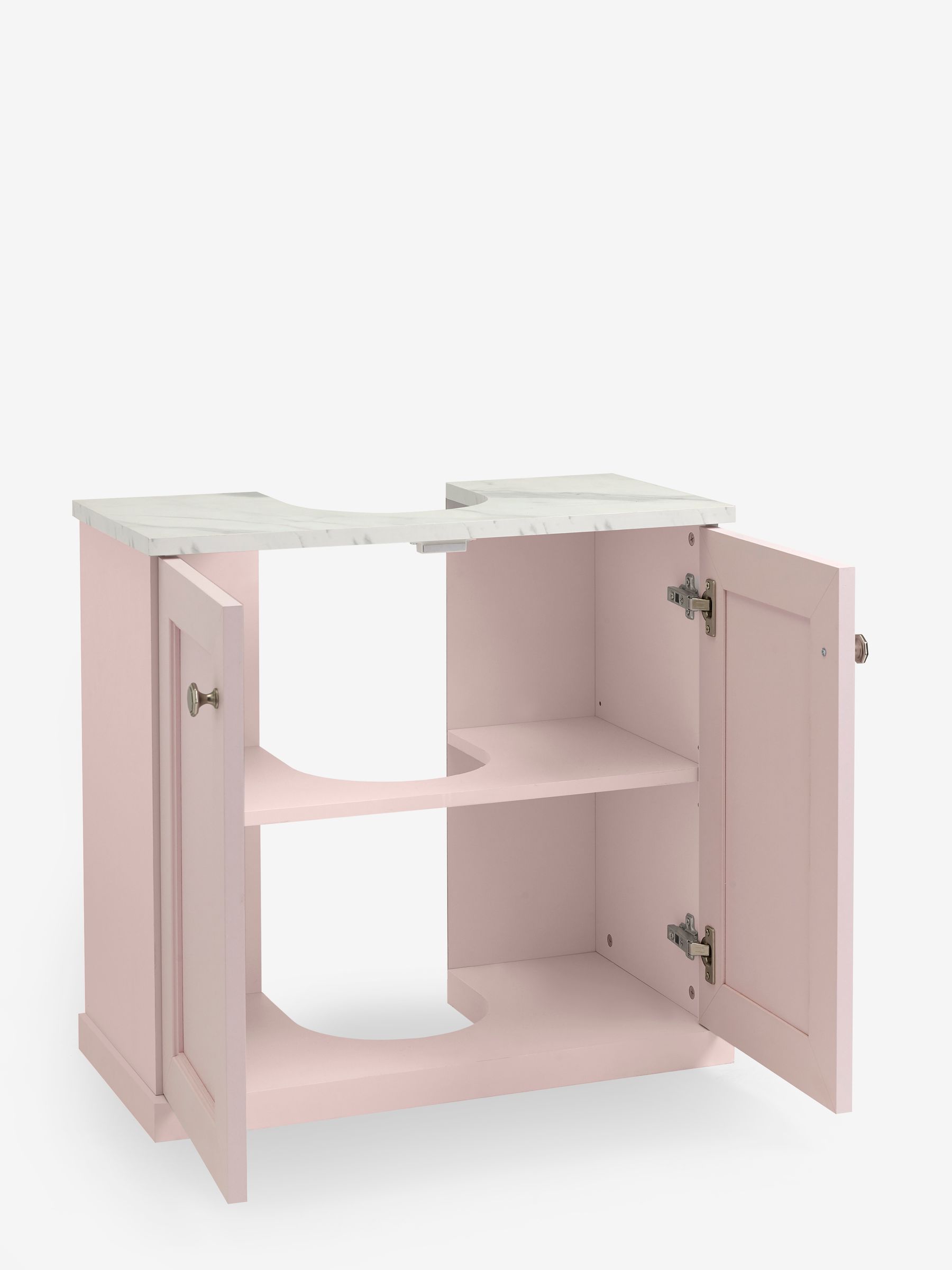 Buy Pink Farnley Panelled Under Sink Under Sink Unit Storage Unit from ...