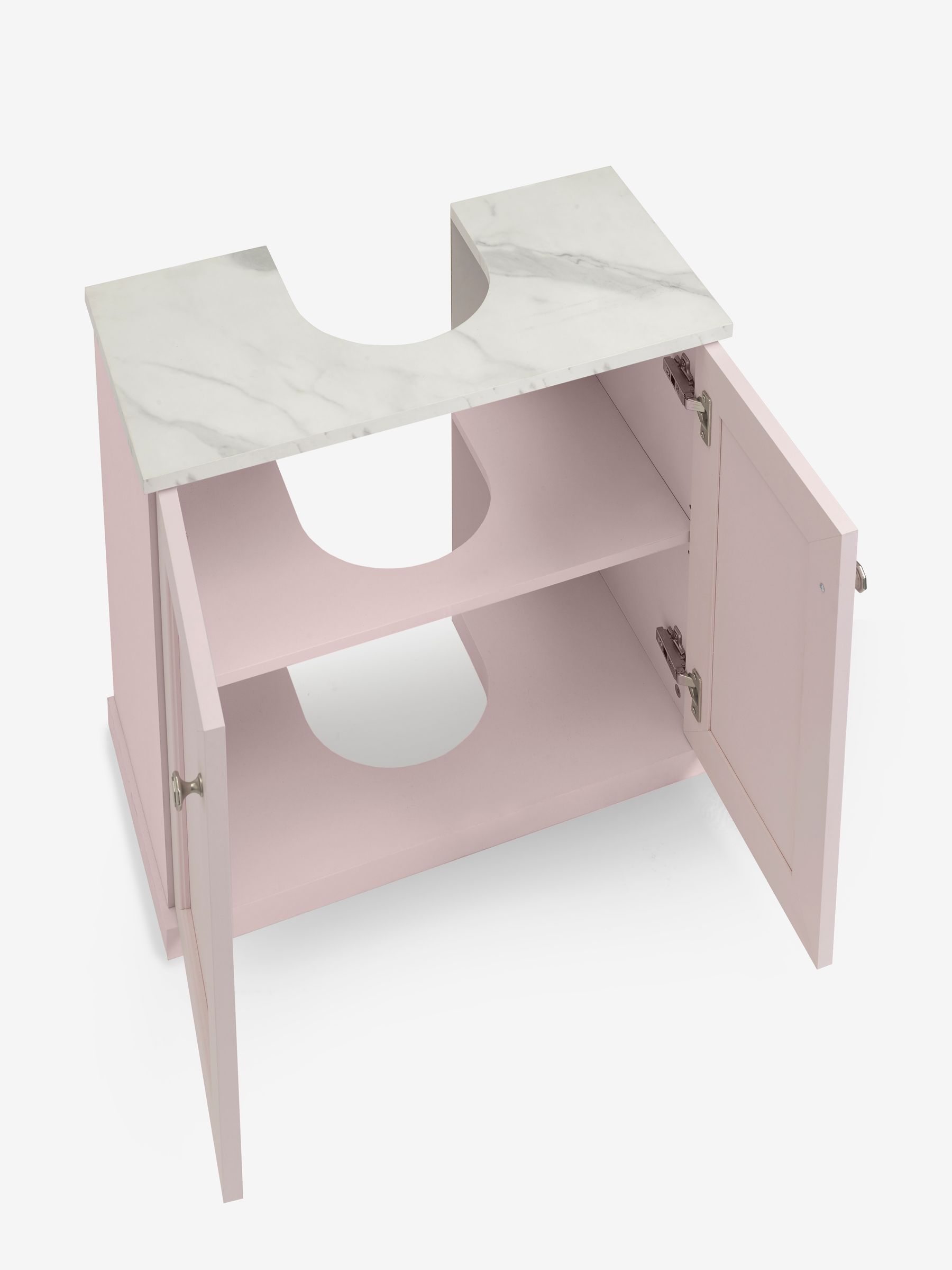 Buy Pink Farnley Panelled Under Sink Under Sink Unit Storage Unit from ...