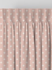 Laura Ashley Pink Louise Star Made to Measure 100% Cotton Curtains - Image 5 of 8
