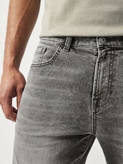 Grau - Denim-Shorts mit Stretchanteil - Bild 4 von 9