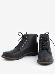 Barbour® Black Deckham Lace-Up Derby Boots - Image 4 of 4