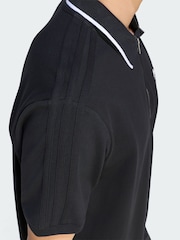 adidas Originals Black 3-Stripes Polo Shirt - Image 4 of 5