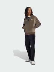 adidas Originals Brown Firebird Velour Track Jacket - Image 3 of 5