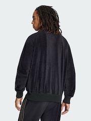 adidas Originals Black Firebird Velour Track Jacket - Image 2 of 5