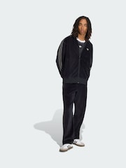 adidas Originals Black Firebird Velour Track Jacket - Image 3 of 5