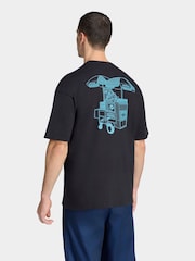 adidas Originals Black Food Cart T-Shirt - Image 3 of 5