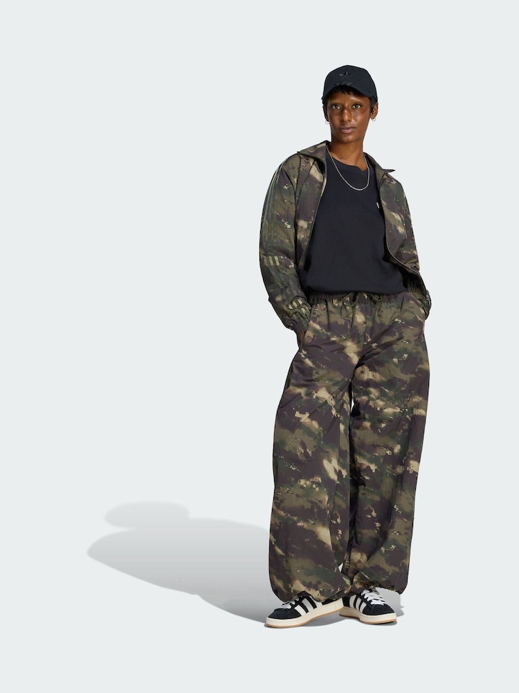 adidas Originals Green Camouflage Loose Track Top - Image 1 of 5