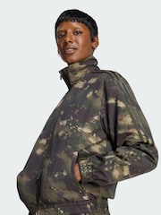 adidas Originals Green Camouflage Loose Track Top - Image 2 of 5