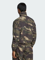 adidas Originals Green Camouflage Loose Track Top - Image 3 of 5