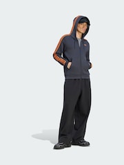 adidas Originals Grey Adicolor Over The Hood Stripes Hoodie - Image 1 of 5