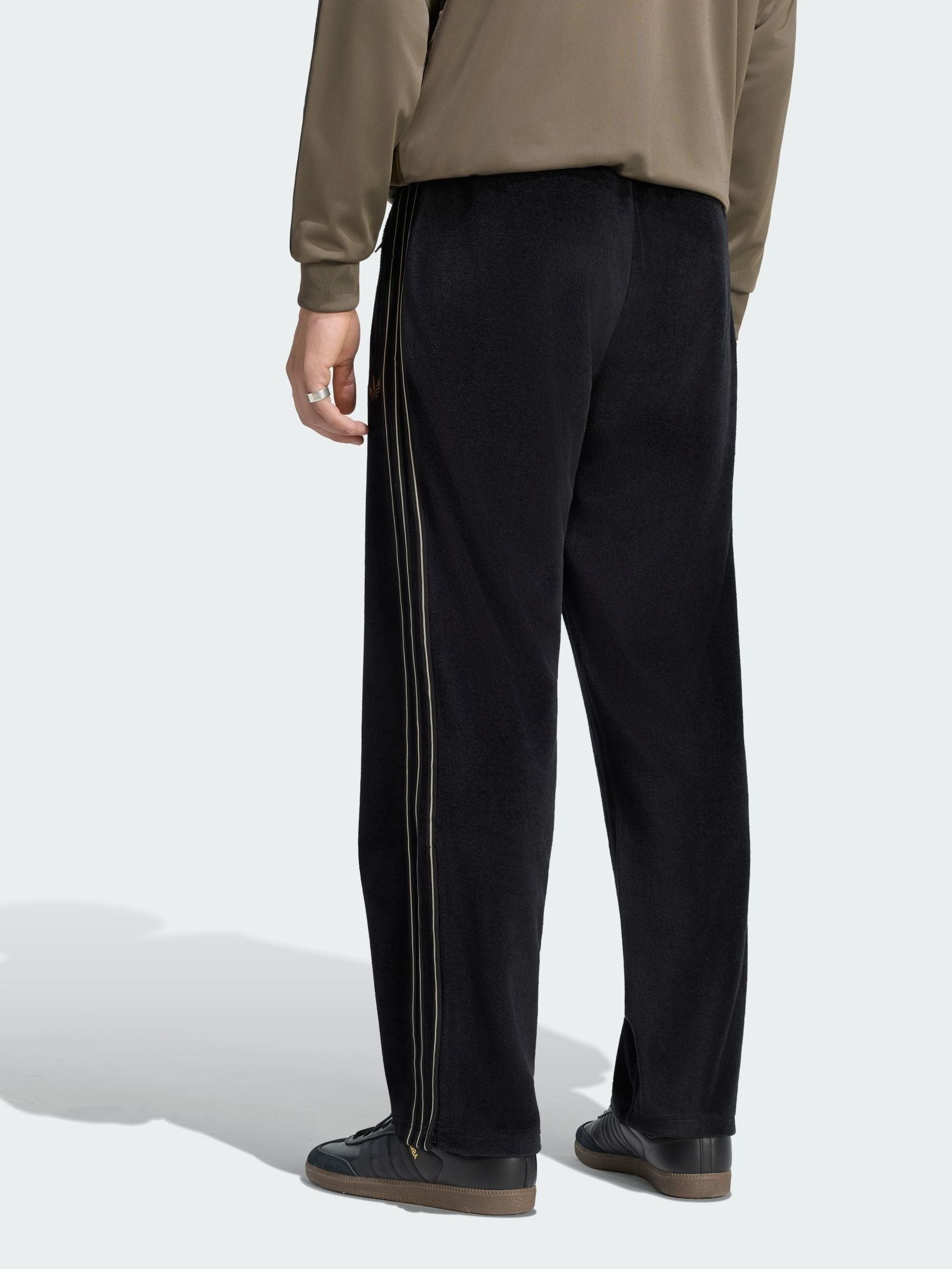 Buy adidas Originals Black Firebird Velour Track Trousers from