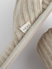 Neutral Rib Flip Flop Slippers - Image 9 of 9