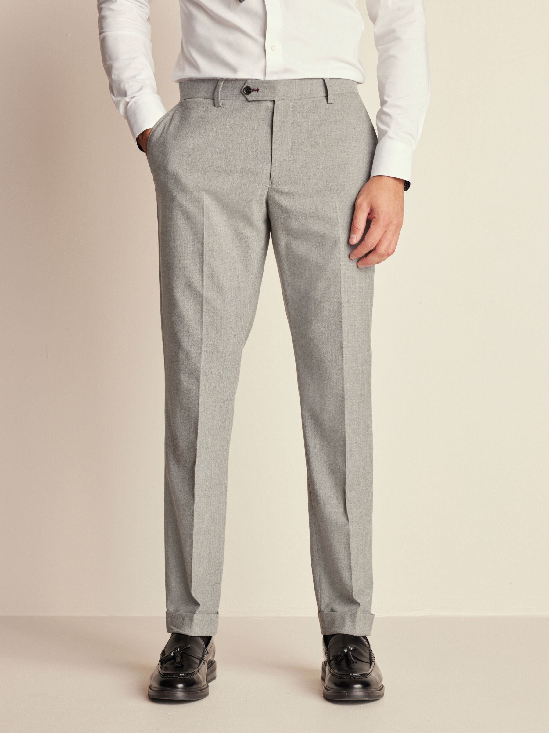 品揃え豊富で Buy Grey USA Next from Trousers Suit Herringbone Fit Slim パンツ