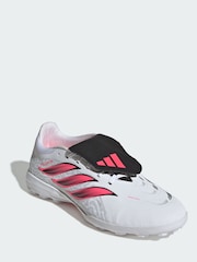 adidas White Predator League Fold-Over Tongue Turf Football Boots - Image 1 of 4
