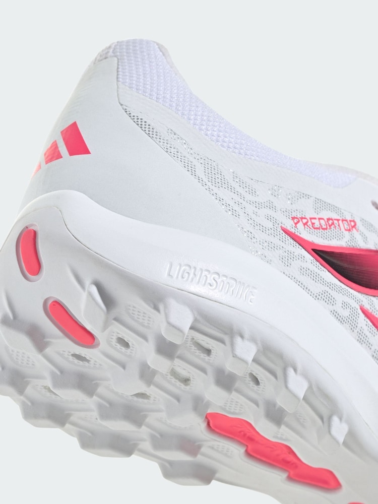adidas White Predator League Fold-Over Tongue Turf Football Boots - Image 4 of 4