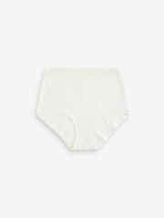 Berry Print/ Cream Full Brief Geo Lace Trim Knickers 4 Pack - Image 8 of 8
