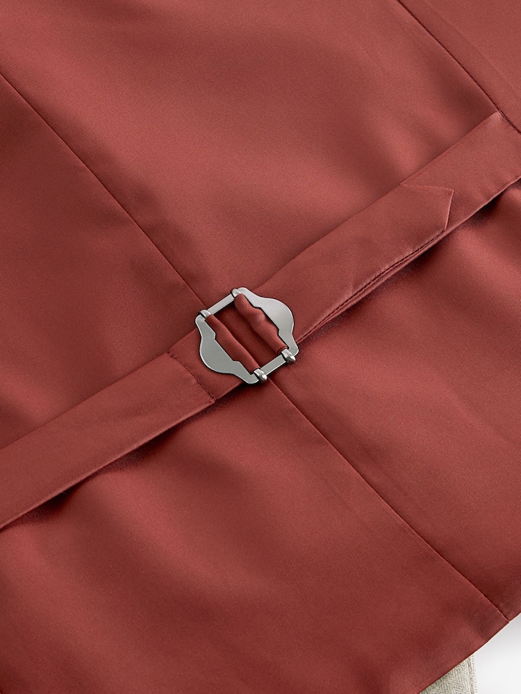 Neutraal - Regular fit visgraat kostuum gilet - Image 4 of 6