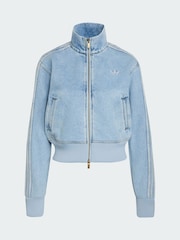 adidas Originals Blue Firebird Denim Track Top - Image 5 of 5