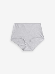 Blue/Green Marl Full Brief Cotton Rich Knickers 4 Pack - Image 8 of 9