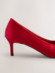 Red Forever Comfort® Low Jewel Trim Court Heels - Image 3 of 5