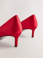 Red Forever Comfort® Low Jewel Trim Court Heels - Image 5 of 5