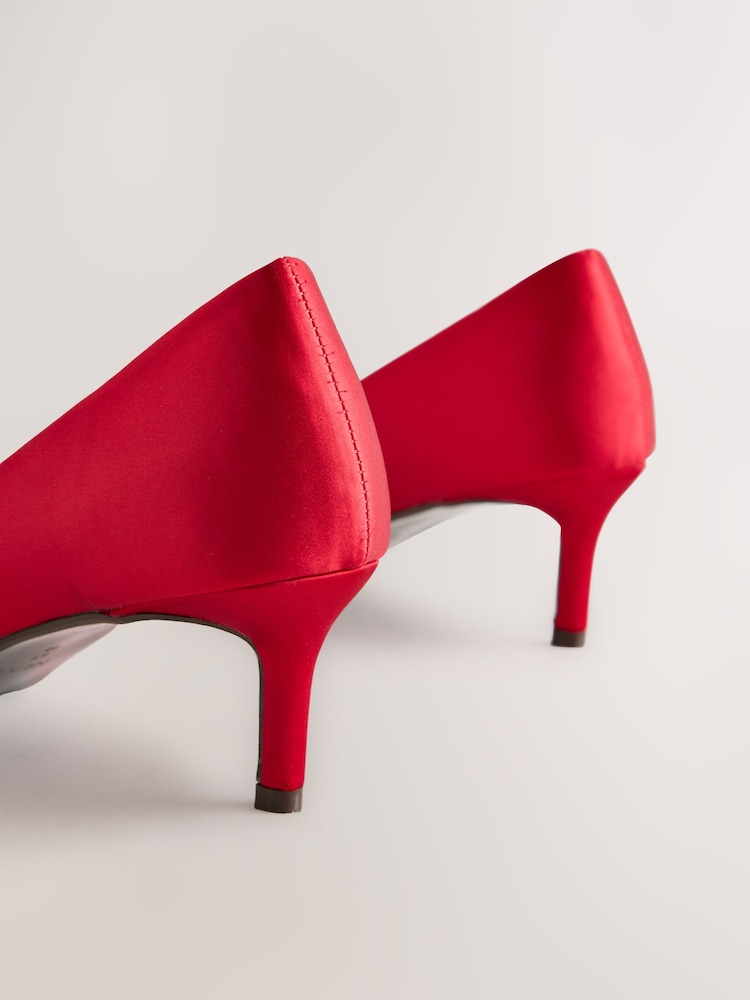 Red Forever Comfort® Low Jewel Trim Court Heels - Image 5 of 5 Red Forever Comfort® Low Jewel Trim Court Heels - Image 5 of 5