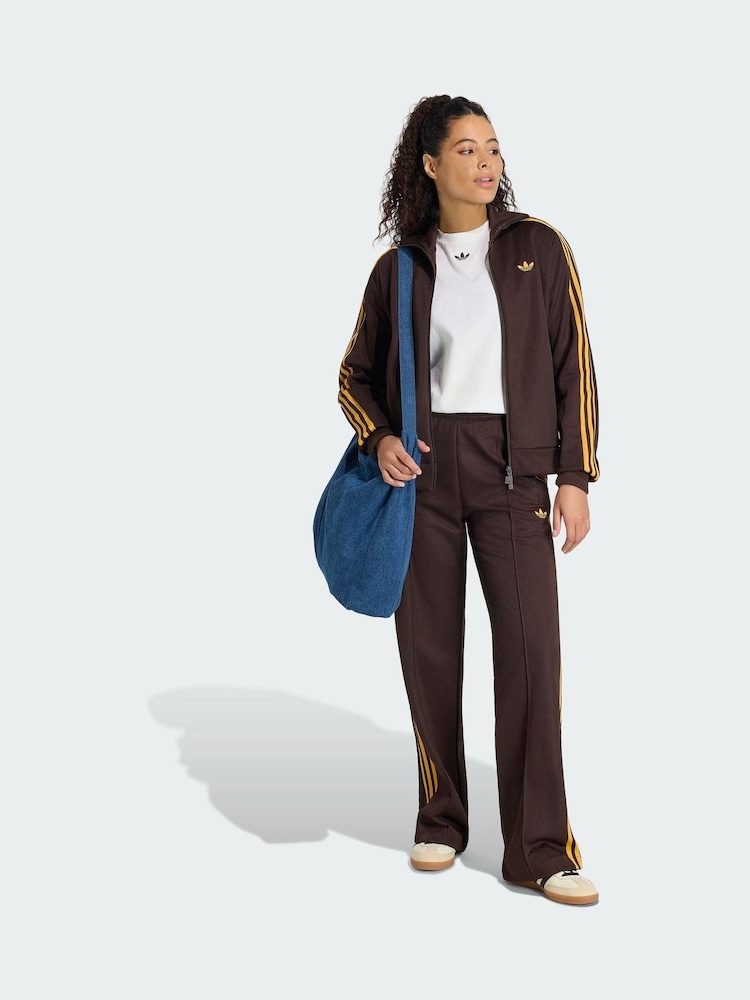 adidas Originals Brown Classic Track Trousers - Image 1 of 5