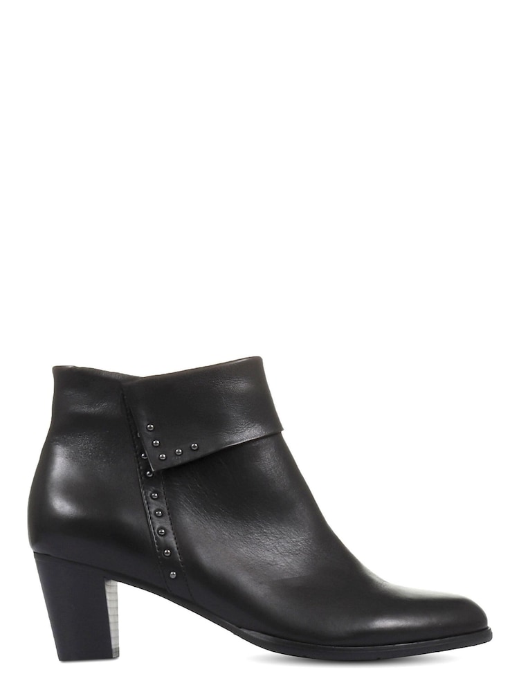 Regarde Le Ciel Womens Black Sonia-23 Studded Leather Ankle Boots - Image 1 of 5