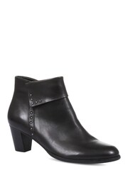 Regarde Le Ciel Womens Black Sonia-23 Studded Leather Ankle Boots - Image 2 of 5