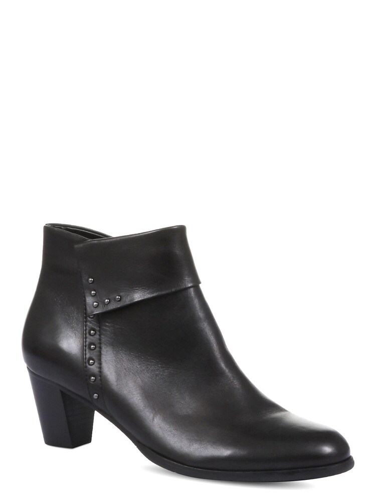 Regarde Le Ciel Womens Black Sonia-23 Studded Leather Ankle Boots - Image 2 of 5