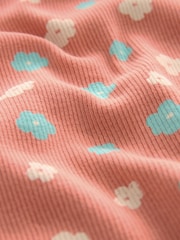 Rose/crème Ditsy - 100Pyjama Fleuri Snuggle % coton 3 Lot (9mths-16yrs) - Image 9 de 10