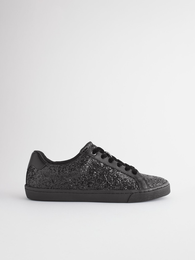 Black Forever Comfort® Glitter Trainers - Image 2 of 5