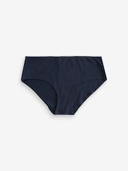 Blue/Green Marl Short Cotton Rich Knickers 4 Pack - Image 6 of 10