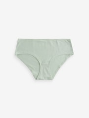 Blue/Green Marl Short Cotton Rich Knickers 4 Pack - Image 7 of 10