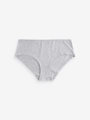Blue/Green Marl Short Cotton Rich Knickers 4 Pack - Image 8 of 10