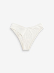 Berry Print/Cream Brazilian Geo Lace Trim Knickers 4 Pack - Image 5 of 8
