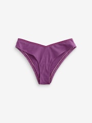 Berry Print/Cream Brazilian Geo Lace Trim Knickers 4 Pack - Image 7 of 8