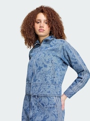 سترة رياضية دنيم بسحّاب Firebird تشكيلة Liberty London من adidas Originals - صورة 2 من 5