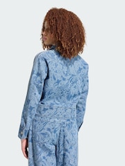 سترة رياضية دنيم بسحّاب Firebird تشكيلة Liberty London من adidas Originals - صورة 3 من 5